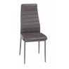 SILLA POLIPIEL GRIS PATAS METALICAS PINTURA EPOXY (SE VENDE POR MULTIPLO DE 6)