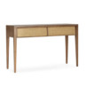 CONSOLA 140x45x87 MADERA MARRON/RATAN NATURAL