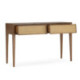CONSOLA 140x45x87 MADERA MARRON/RATAN NATURAL