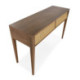 CONSOLA 140x45x87 MADERA MARRON/RATAN NATURAL