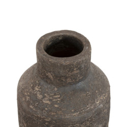 JARRON 16x16x51 TERRACOTA NEGRO ENVEJECIDO