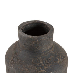 JARRON 23x23x53 TERRACOTA NEGRO ENVEJECIDO