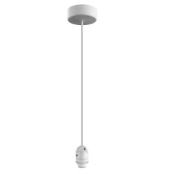 KIT ILUMINACION EXTERIOR IP65 BLANCO (FLORON-CABLE-PORTALAMPARA)