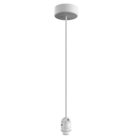 KIT ILUMINACION EXTERIOR IP65 BLANCO (FLORON-CABLE-PORTALAMPARA)