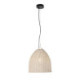 LAMPARA DE TECHO 35x35x35 RATAN BLANCO