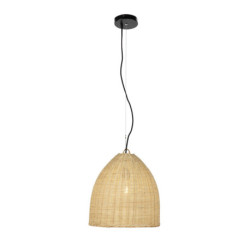 LAMPARA DE TECHO 35x35x35 RATAN NATURAL