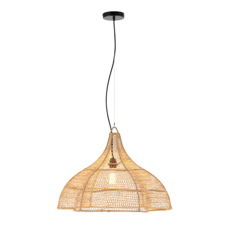 LAMPARA DE TECHO 60x60x47/200 RAFIA NATURAL