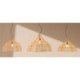 LAMPARA DE TECHO 60x60x47/200 RAFIA NATURAL