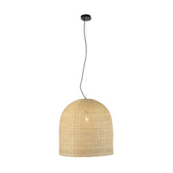 LAMPARA DE TECHO 60x60x60 RATAN NATURAL