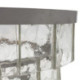 LAMPARA DE TECHO 61x43x32/140 METAL PLATEADO/CRISTAL FUNDIDO