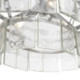 LAMPARA DE TECHO 61x43x32/140 METAL PLATEADO/CRISTAL FUNDIDO