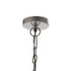 LAMPARA DE TECHO 61x43x32/140 METAL PLATEADO/CRISTAL FUNDIDO