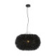 LAMPARA DE TECHO 70x70x40/200 RATAN NEGRO