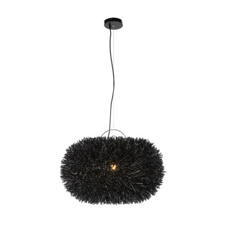 LAMPARA DE TECHO 70x70x40/200 RATAN NEGRO