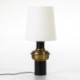 LAMPARA SOBREMESA 20x20x41 METAL NEGRO/DORADO SIN PANTALLA