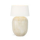 LAMPARA SOBREMESA 50x50x60 TERRACOTA CREMA SIN PANTALLA