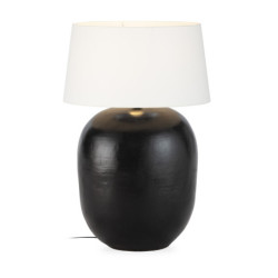 LAMPARA SOBREMESA 50x50x60 TERRACOTA NEGRO SIN PANTALLA