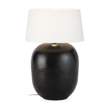 LAMPARA SOBREMESA 50x50x60 TERRACOTA NEGRO SIN PANTALLA