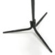 MESA AUXILIAR 46x46x58 MARMOL BLANCO/METAL NEGRO