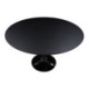 MESA COMEDOR 120x120x73 ALUMINIO/DM NEGRO