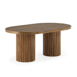 MESA DE CENTRO 125x75x52 MADERA NATURAL