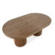 MESA DE CENTRO 125x75x52 MADERA NATURAL