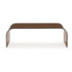 MESA DE CENTRO 130x75x42 CRISTAL CAFE (grosor 12 mm)
