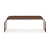 MESA DE CENTRO 130x75x42 CRISTAL CAFE (grosor 12 mm)