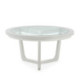 MESA DE CENTRO 80x80x40 MADERA BLANCO/CRISTAL