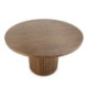 MESA DE COMEDOR 120x120x76 MADERA NATURAL