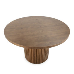 MESA DE COMEDOR 120x120x76 MADERA NATURAL