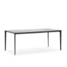 MESA DE COMEDOR 180x90x76 CERAMICA/METAL NEGRO