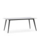 MESA DE COMEDOR 180x90x76 CERAMICA/METAL NEGRO
