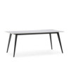 MESA DE COMEDOR 180x90x76 CERAMICA/METAL NEGRO
