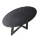 MESA DE COMEDOR 200x100x75 MADERA NEGRO