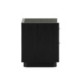 MESITA DE NOCHE 55x45x55 MADERA CEDRO NEGRO Y GRIS/METAL NEGRO