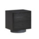 MESITA DE NOCHE 55x45x55 MADERA CEDRO NEGRO/METAL GRIS