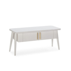 MUEBLE TV 110x45x50 MADERA BLANCO
