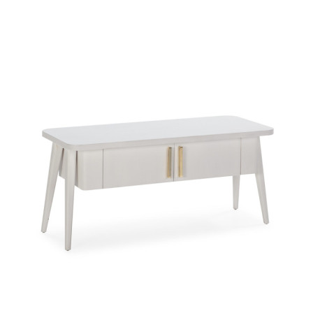 MUEBLE TV 110x45x50 MADERA BLANCO