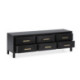 MUEBLE TV 150x40x50 MADERA NEGRO/METAL DORADO
