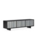 MUEBLE TV 180x45x55 MADERA NEGRO/PLATEADO/METAL GRIS