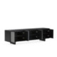 MUEBLE TV 180x45x55 MADERA NEGRO/PLATEADO/METAL GRIS