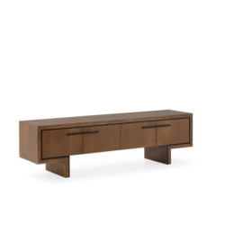 MUEBLE TV 190X45X55 NOGAL/METAL NEGRO