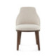 SILLA 54x55x87 MADERA MARRON/TELA YB331-1 BLANCO