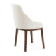 SILLA 54x55x87 MADERA MARRON/TELA YB331-1 BLANCO