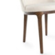 SILLA 54x55x87 MADERA MARRON/TELA YB331-1 BLANCO