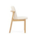 SILLA 57,5x58,8x81,8 MADERA NATURAL/TELA BLANCO