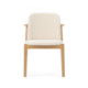 SILLA 57,5x58,8x81,8 MADERA NATURAL/TELA BLANCO