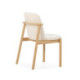 SILLA 57,5x58,8x81,8 MADERA NATURAL/TELA BLANCO