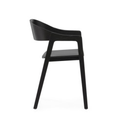 SILLA 59x47x77 MADERA NEGRO